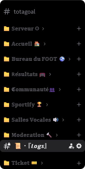 Architecture des salons du serveur R/Football